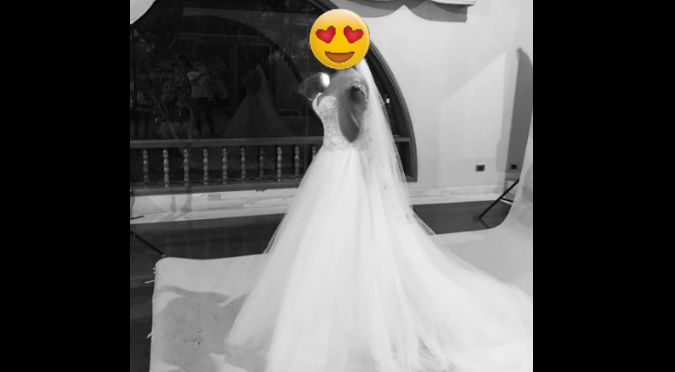 ¡Felicidades! Conductora de televisión muestra su vestido de novia (FOTO)