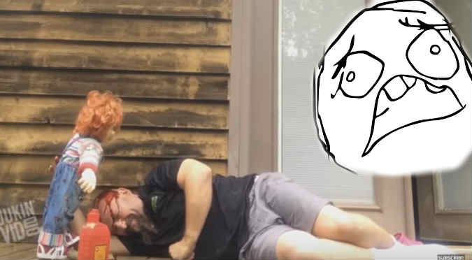 YouTube: Le hizo creer a su hija que 'Chucky' lo mató y ... - VIDEO