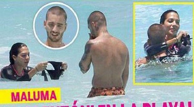 Maluma: ¡Ampayan a cantante ¿teniendo relaciones? en la playa! - FOTOS