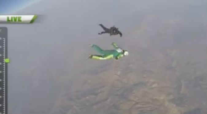 YouTube: ¡Hombre saltó desde 7.000 metros sin paracaídas y quedó así!