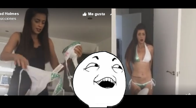 Facebook: Le regaló una lencería a su novia  para hacerle esta bochornosa broma - VIDEO