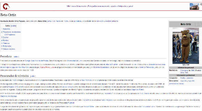 ¡No lo podrás creer! Beto Ortiz fue trolleado por Wikipedia como no te imaginas