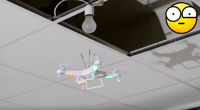 YouTube: Cambió foco con un dron y este fue el resultado