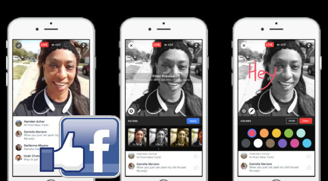 Facebook: Ahora tus videos en vivo tendrán estos filtros