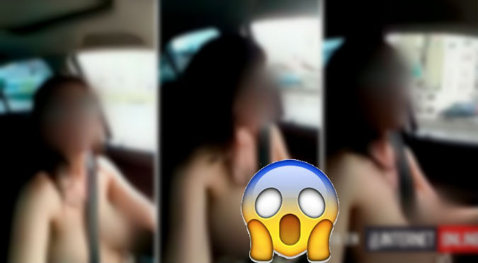 Viral: ¡Por atrevida! Se filmaba desnuda al volante y ... - VIDEO
