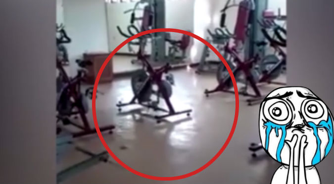 Facebook: Actividad paranormal alarmó a todos en un  gimnasio   - VIDEO