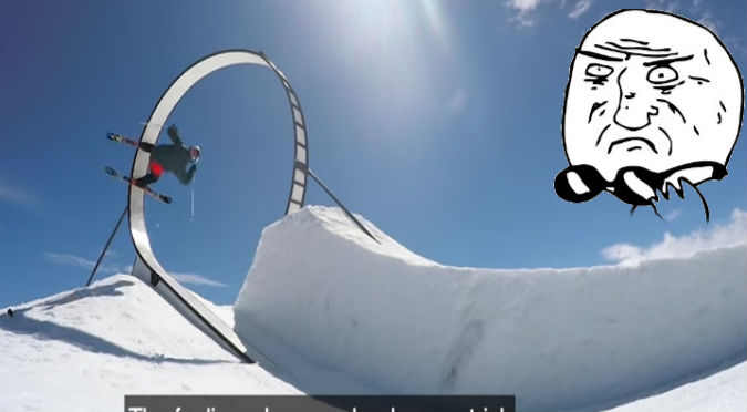 YouTube: Hizo la primera vuelta de 360 grados sobre esquís y este fue el resultado