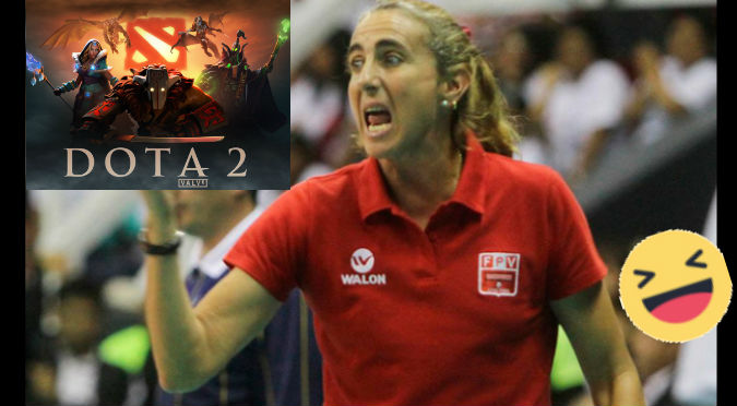 ¡Fiel a su estilo! Natalia Málaga alentó al equipo peruano de Dota  - VIDEO