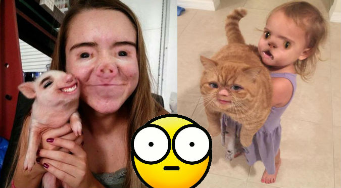 Snapchat: Cambiaron rostro con su mascota y este fue el escalofriante resultado -FOTOS
