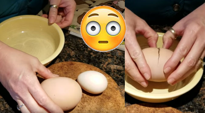 YouTube: No creerás lo que halló en este gigante huevo