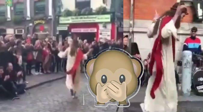 Facebook: Imitó 'Jesús' y no dudó en bailar el 'Pasito perrón' - VIDEO