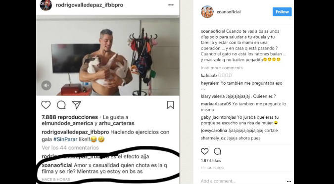 ¡Asuuu! Xoana González se fue de viaje y su esposo publicó video con otra mujer