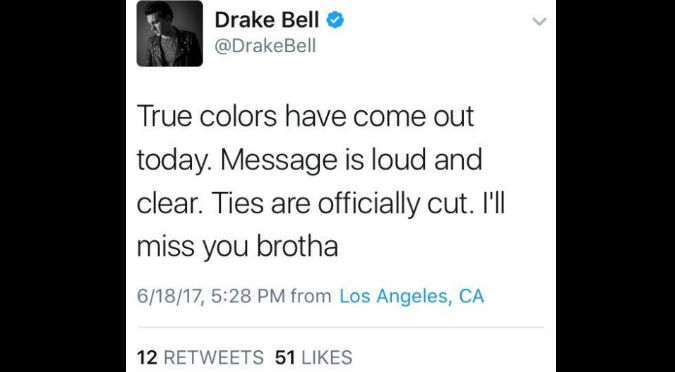 ¡Alaaa! Actor de 'Drake y Josh' se casó y no invitó al otro y él dijo esto