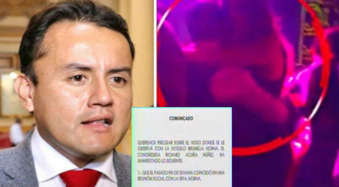 ¡Noooo! Esto dijo congresista sobre su ampay con Brunella Horna (VIDEO)