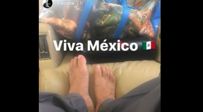 ¿Qué pasó? Maluma decepciona a fans con esta foto de sus pies