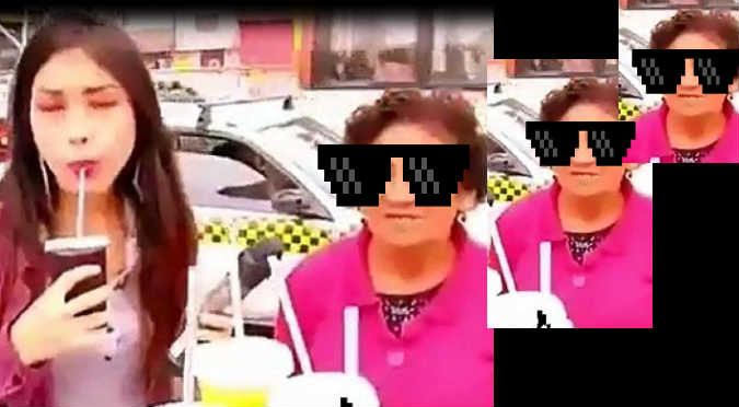 Reportera fue trolleada por señora que vende desayunos (VIDEO)
