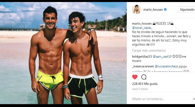 Mario Casas presentó a su hermano y alborotó la redes sociales (FOTOS)