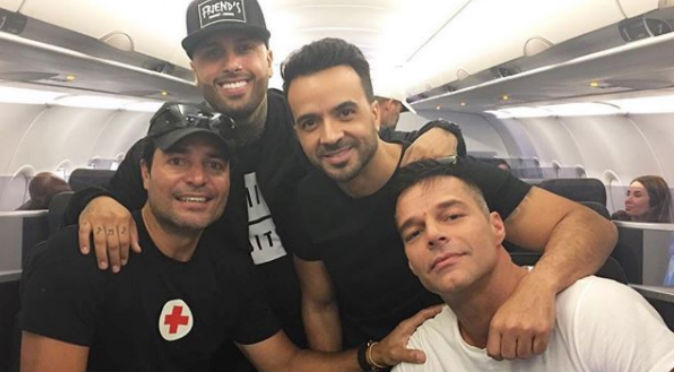 Luis Fonsi, Nicky Jam, Ricky Martin y Chayanne llegan a Puerto Rico para ayudar