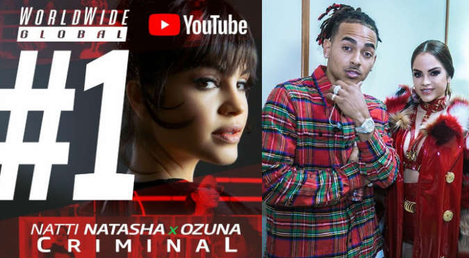 Natti Natasha la rompe en YouTube y le gana a Selena Gómez