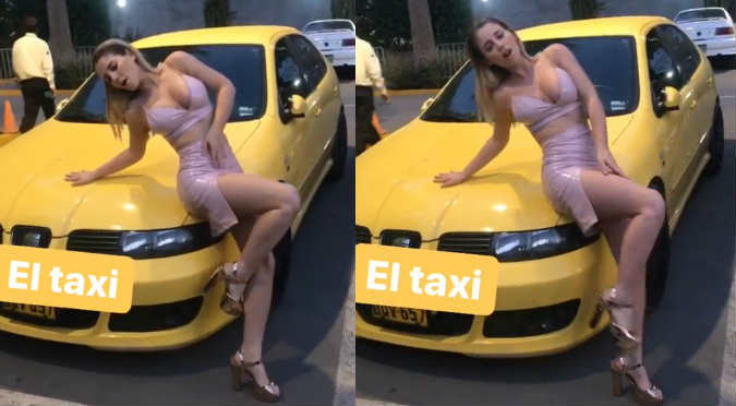 Flavia Laos se luce con sensual baile del taxi (VIDEO)