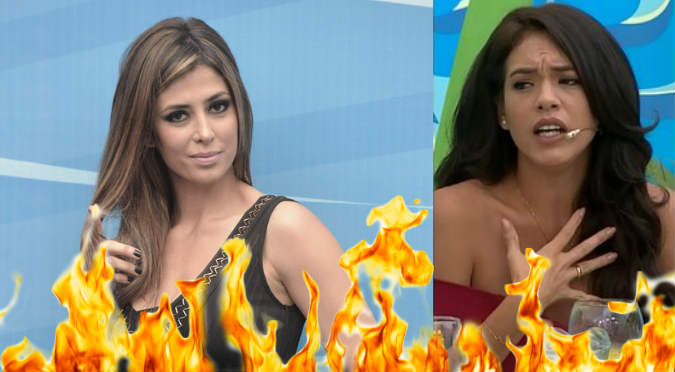 Jazmín Pinedo y Claudia Ramírez se enfrentan en pleno programa en vivo