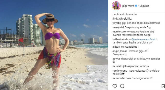 Gigi Mitre luce sus curvas en bikini y se lleva el halago de todos sus seguidores