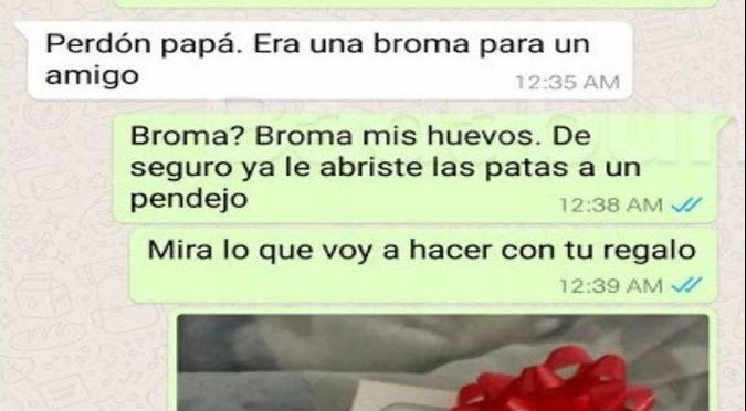 WhatsApp: Padre se entera que su hija hará 'travesuras' con su novio