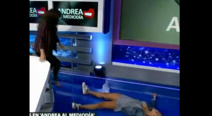 Michela Elías se desmaya en vivo tras contar episodio en su colegio (VIDEO)