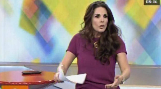 Rebeca Escribens y su reacción al enterarse de que será madre (VIDEO)