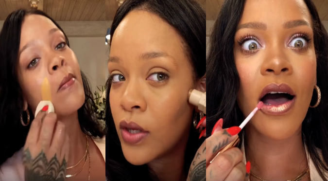 Rihanna sorprende con divertido tutorial de maquillaje (VIDEO)