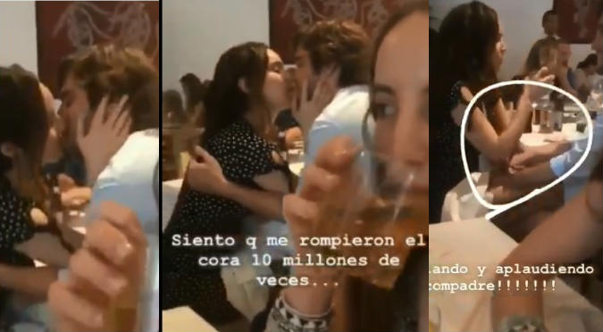 Luis Miguel de Netflix y Camila Sodi ampayados en pleno restaurante (VIDEO)