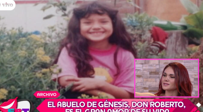 Génesis Tapia impacta con su belleza en sus fotos de infancia