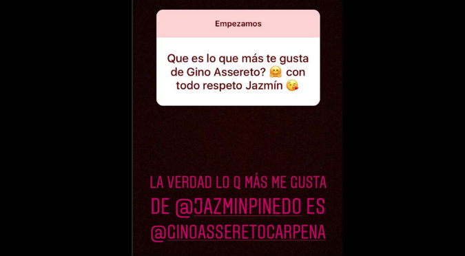 Zorro Zupe hace reveladora publicación sobre Gino Assereto y Jazmín Pinedo reacciona así