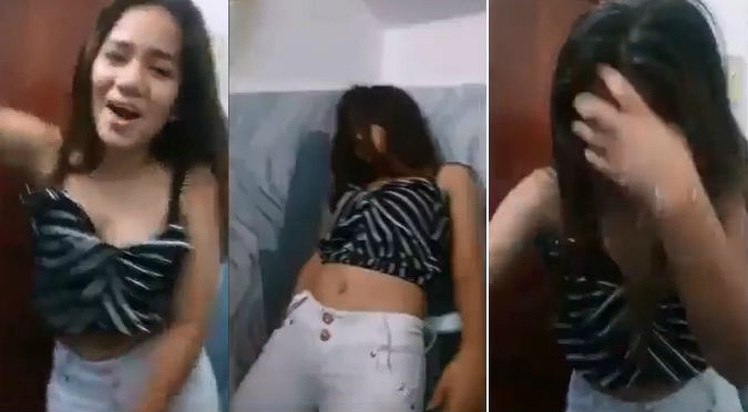 Chica ebria hizo caer lavadero de un baño y se sacó la ... (VIDEO)