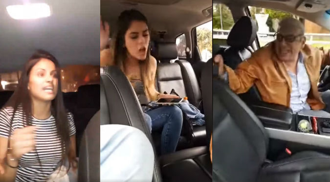 Carlos Álvarez: Parodia de chica pegalona a taxista te hará reír a carcajadas (VIDEO)