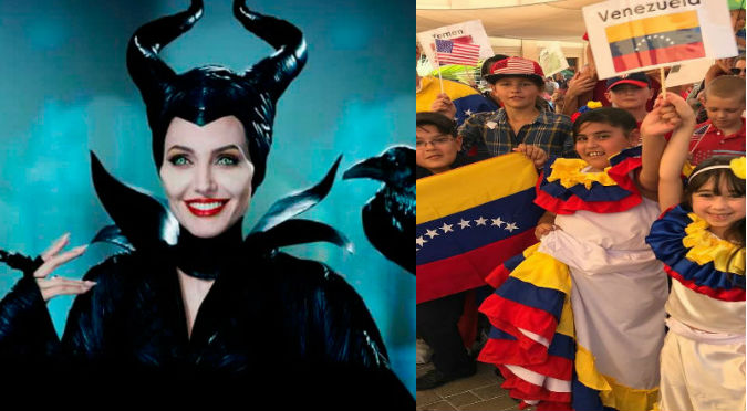 Niños venezolanos llamaron 'Maléfica' a Angelina Jolie y ella reaccionó así (VIDEO)
