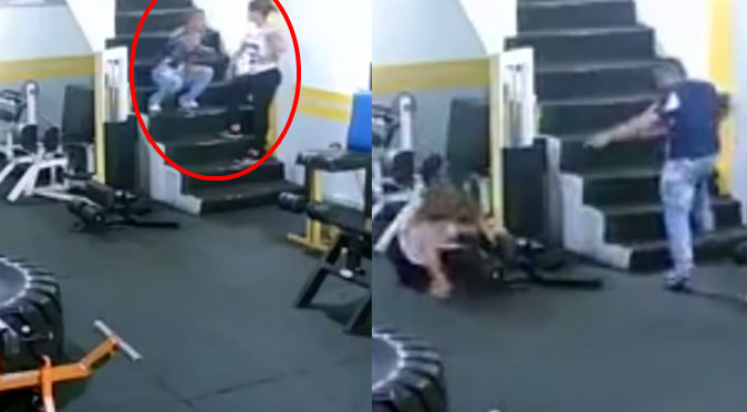 Hombre da brutal golpiza a mujer y todo queda registrado (VIDEO)