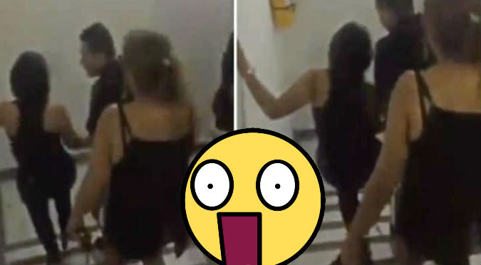 Chica salió sin permiso y sus padres la sacan a correazos de la fiesta (VIDEO)