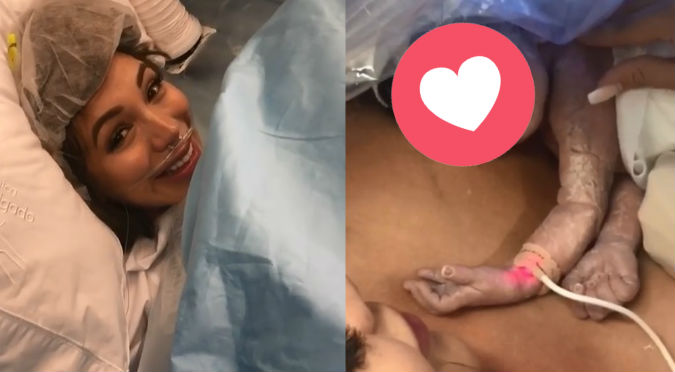 Paula Manzanal muestra el rostro de su bebé por primera vez (VIDEO)