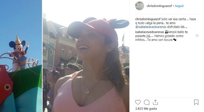 Critican a Christian Domínguez por llevar a Disney a Chabelita y no a sus hijos