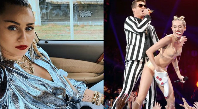 Miley Cyrus salió sin ropa interior a la calle (VIDEO)