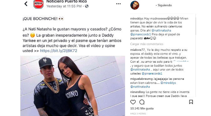 Natti Natasha rompe su silencio sobre su relación con Daddy Yankee 