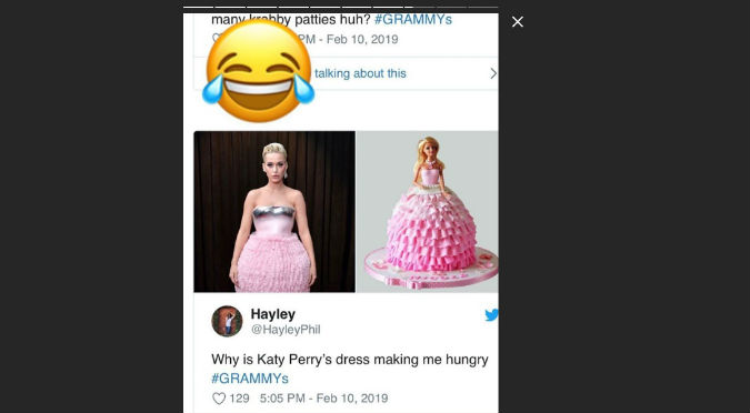 Katy Perry se ríe de memes inspirados en su vestido rosa