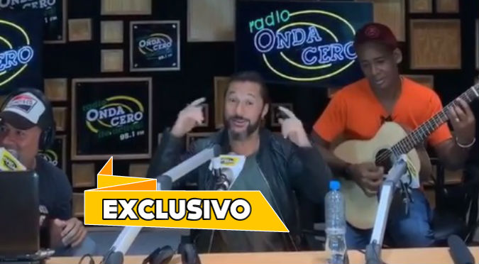 Diego Torres cantó a capella en cabina de Onda Cero (VIDEO)
