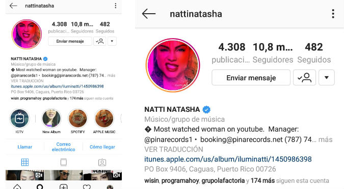 Natti Natasha pierde seguidores en Instagram por este motivo