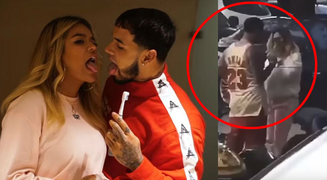 ¿Karol G recibió cachetada de Anuel AA? (VIDEO)