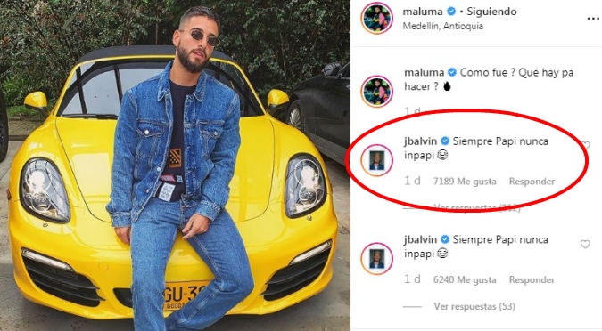 Maluma y J Balvin coquetean con tiernos mensajes en redes sociales