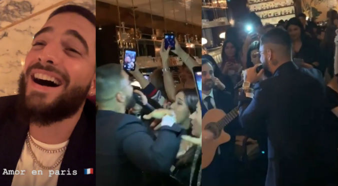 Maluma hace cantar a franceses sus temas del momento (VIDEO)