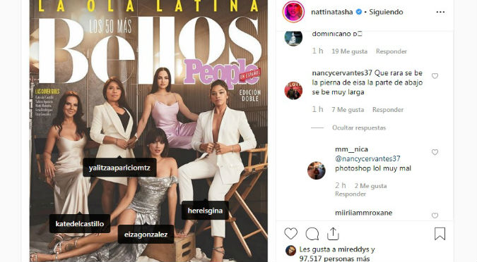 Natti Natasha: Aparece en portada de People y usuarios critican Photoshop