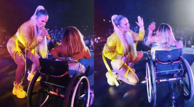 Fan de Karol G le roba el show en pleno concierto (VIDEO)